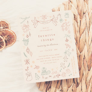 Lámina Cosas favoritas y caprichosas Fiesta Navidades de