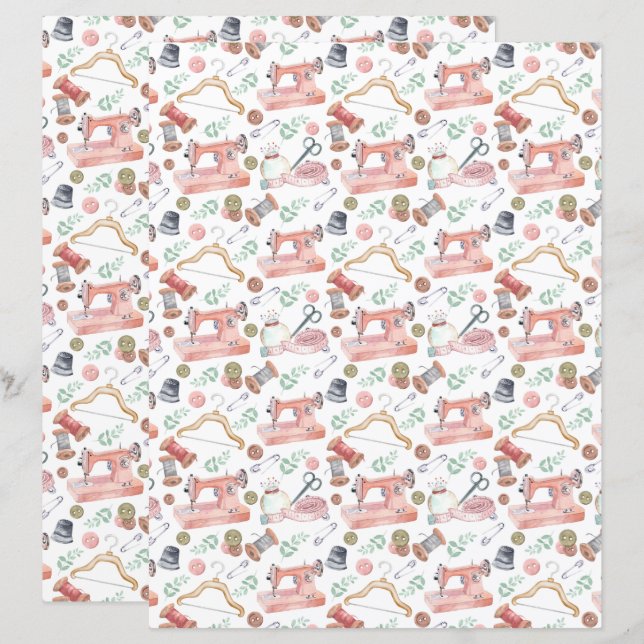 Lámina Coser Papel de Scrapbook (Anverso / Reverso)