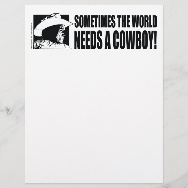 Lámina Cowboy George W Bush (Anverso)