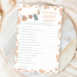 Lámina Cowboy Western Baby Shower que conoce mejor a papá