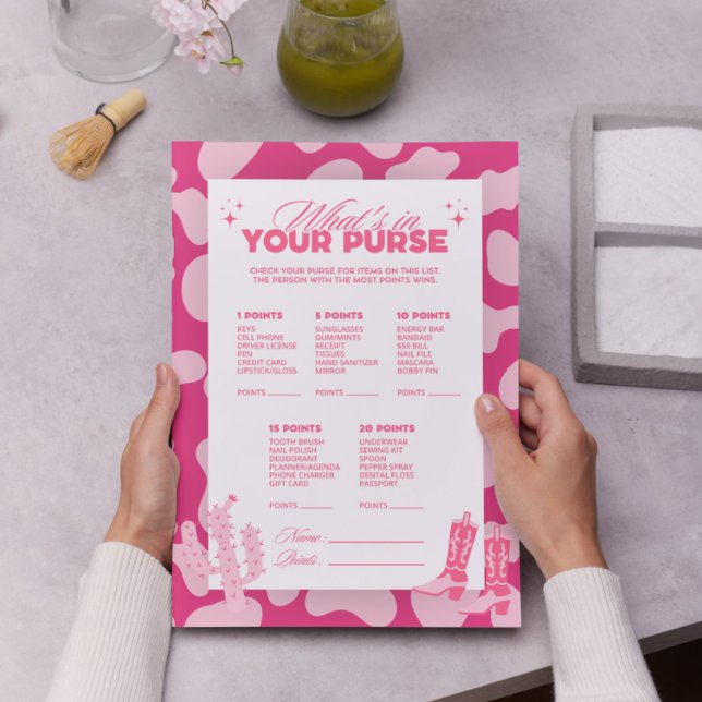 Lámina Cowgirl de disco rosado que hay en tu bolso de jue (Subido por el creador)