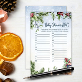 Lámina Cozy Winter Hot Cocoa Snowly Baby Shower juego de