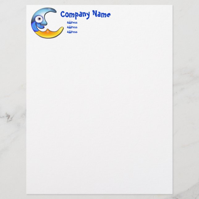 Lámina Crazy Moon Letterhead (Anverso)