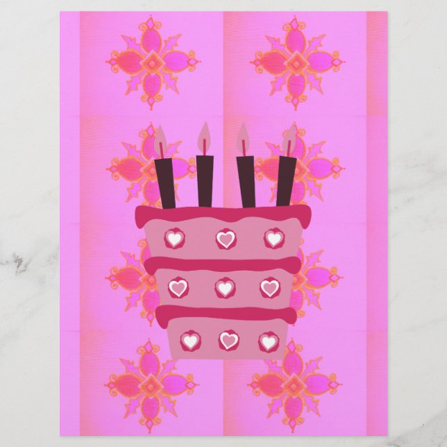 Lámina Crea tu propio cumpleaños feliz (Anverso)