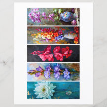 Crea tus Propios Marcadores de Libros de 5 Flores 