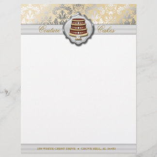 Lámina Cream Cake Couture Glitzy Damask Business