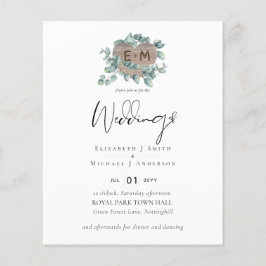 Lámina Crear su propio Boda de presupuesto de Eucalyptus 