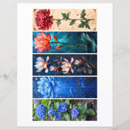 Lámina Crear sus propios 5 marcadores florales