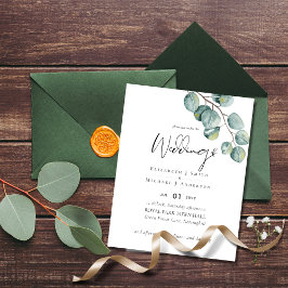 Lámina Create Your Own Custom Eucalyptus Greenery Wedding