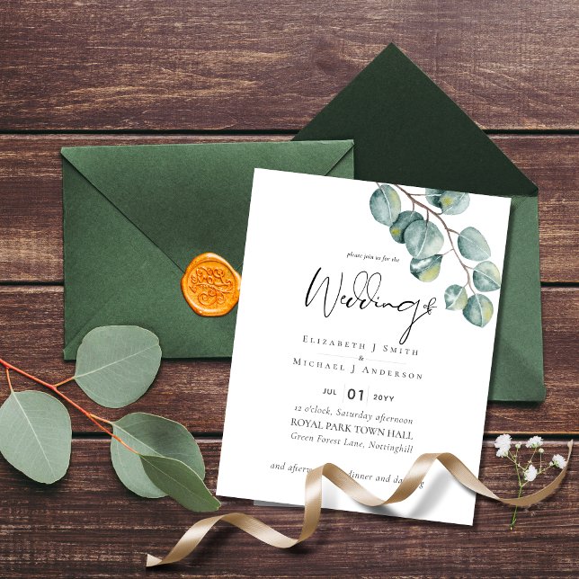 Lámina Create Your Own Custom Eucalyptus Greenery Wedding (Subido por el creador)