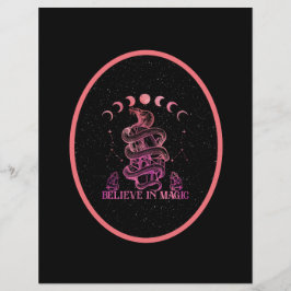 Lámina Creer En El Papel De Magia Celestial Wiccan Scrapb