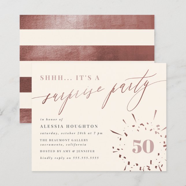 Lámina Crema de presupuesto y Rosa Fiesta de sorpresas co (Anverso / Reverso)