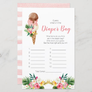 Lámina Crema tropical de hielo adivina qué hay en la bols