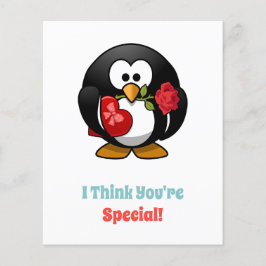 Lámina Creo que eres un corazón pingüino especial