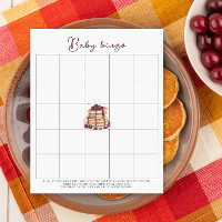 Crepes con ducha de bebé Juego de bingo para ducha