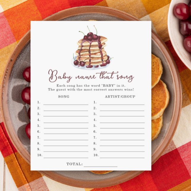 Lámina Crepes con ducha de bebé Nombre ese juego de canci (Subido por el creador)