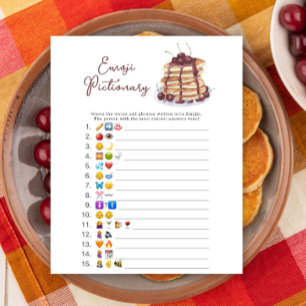 Lámina Crepes Emoji de ducha de bebé Juego de picnic