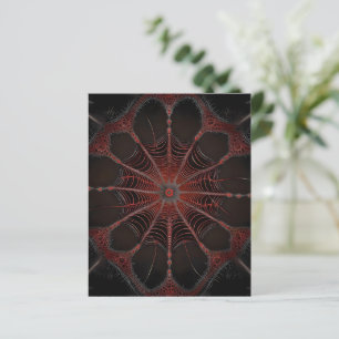 Lámina Crimson Web: Baile fractal con la araña de la espa