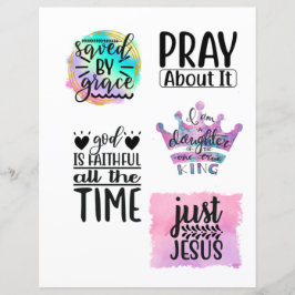 Lámina Cristiano religioso Jesús cita la Biblia Verse