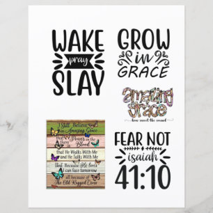 Lámina Cristiano religioso Jesús cita la Biblia Verse