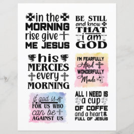 Lámina Cristiano religioso Jesús cita la Biblia Verse