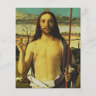 Lámina Cristo bendiciendo por Giovanni Bellini