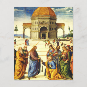 Lámina Cristo entregando las llaves a San Pedro