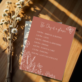 Lámina Cronología de la boda de Flores del Prado