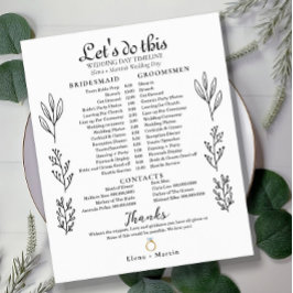 Lámina Cronología mínima de Bodas