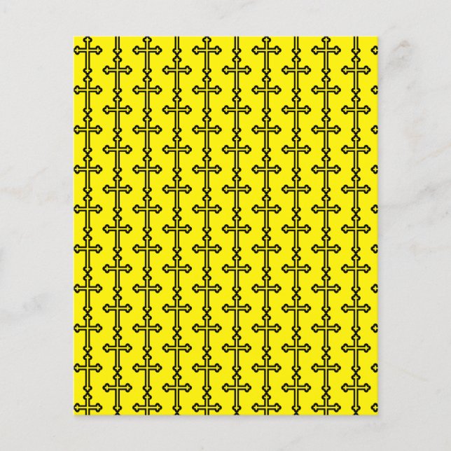 Lámina Cruz cristiana negra (Anverso)