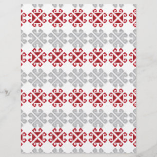 Lámina Cruz de la luna roja y gris letona