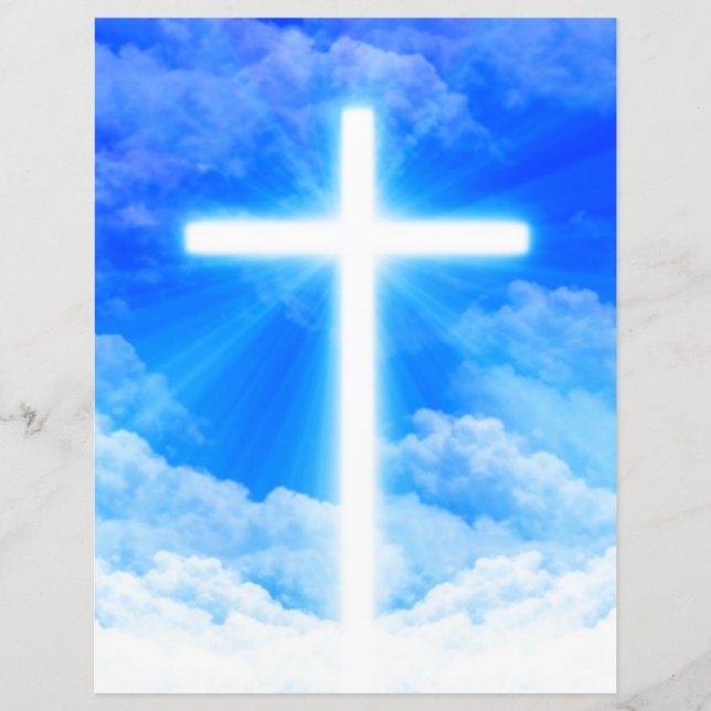 Lámina Cruz de la Luz Jesucristo Personalizable Cristiano (Anverso)