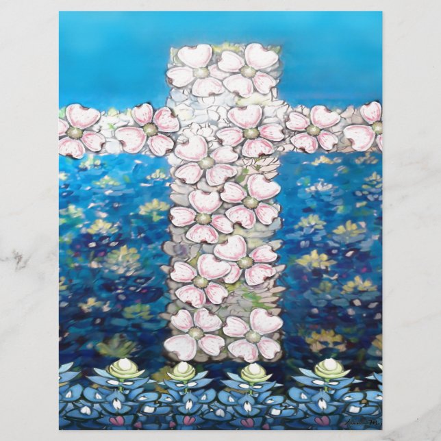Lámina Cruz floral (Anverso)