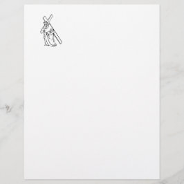 Lámina Cruz Jesus Letterhead