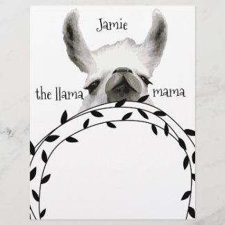 Lámina Cuadernos Llama Mama Tu Nombre