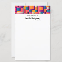 Cuadrados y formas abstractos coloridos