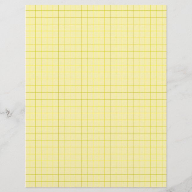 Lámina Cuadrícula de grafo amarillo 0553099 (Anverso)