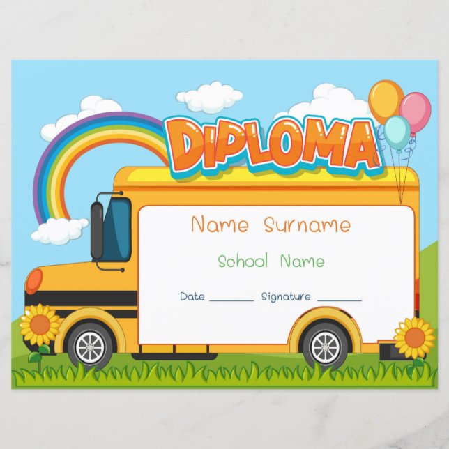 Lámina Cualquier Diploma de Grado (Anverso)