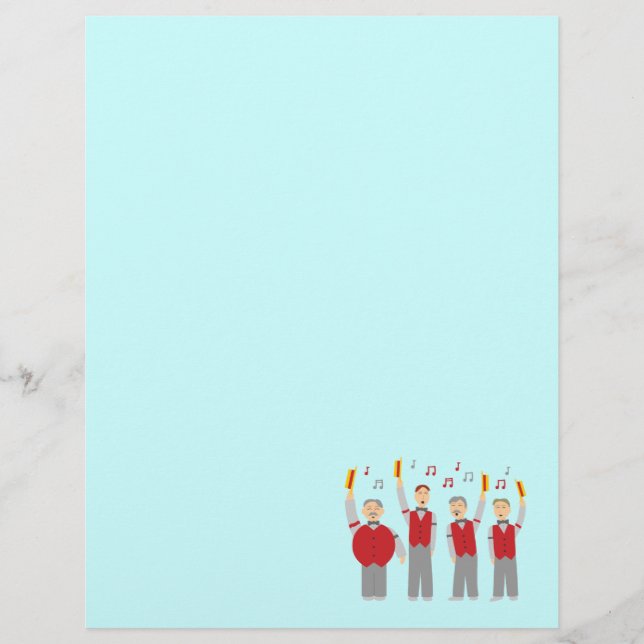 Lámina Cuarteto clásico de Barbershop (Anverso)