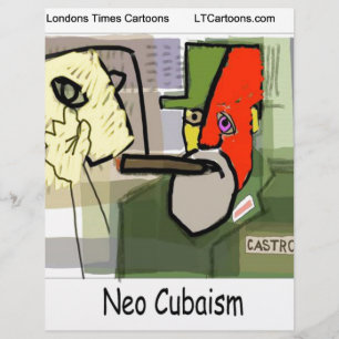 Lámina Cubista Castro NeoCubismo Divertido