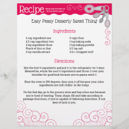 Lámina Cucharas de medición del volante de recetas del me