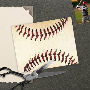 Lámina Cuerdas de béisbol rústicas para scrapbooking cart