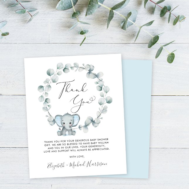 Lámina Cuidada elefante bebé niño ducha gracias (Subido por el creador)