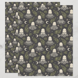 Lámina Cuidada Halloween Ghosts Lace - Libro Verde
