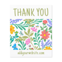 Cuidada Naturaleza Floral Gracias Por Su Compra