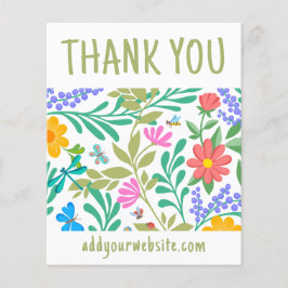 Lámina Cuidada Naturaleza Floral Gracias Por Su Compra