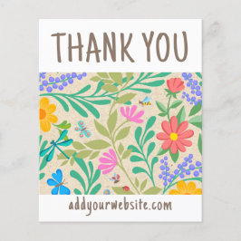 Lámina Cuidada Naturaleza Floral Gracias Por Su Compra