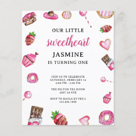 Lámina Cumpleaños del Pequeño Corazón de San Valentín de 