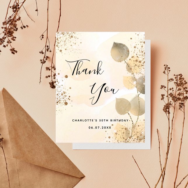 Lámina Cumpleaños del presupuesto 50 purpurina de eucalip (Subido por el creador)