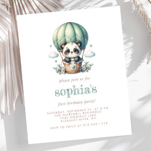 Lámina Cumpleaños número uno Presupuesto Invitación de gl